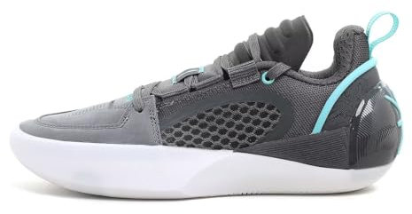 LI-NING Herren Basketballschuhe Männer Sportschuhe rutschfest Verschleißfest Professionelle Outdoor Schuhe Schnürschuhe Wade All City 12 Encore ABAU051-1 Dunkelgrau EU 42 1/3