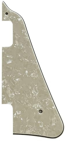 Für Gibson Epiphone Les Paul Gitarren-Pickguard LP P90 (4-lagig, elfenbeinfarbene weiße Perle)