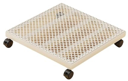 KESOTO Pflanzenwagen 40 x 40 x 6 cm Tragkraft 100 kg Pflanzenwagen mit feststellbaren Rädern für drinnen & draußen, Rollbrett Pflanzen fahrbar für Pflanztöpfe, Untersetzer Blumentopf für Garten