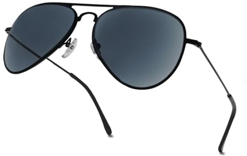 ABETOS Sonnenlesebrille Getönt Herren Damen Lesebrille mit Sonnenschutz Pilotenbrille Anti Blaulicht Metall Pilot Form Sonnenbrille mit Lesehilfe
