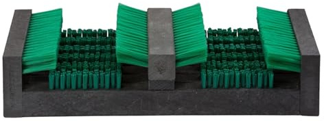 Borstelshop Schuhabstreifer Kunststoff - Fussabtreter Aussenbereich - Fußabtreter Außen - Robuster Schuhabstreifer Aussen Bürsten - Fußabstreifer - 50x30cm - Grün