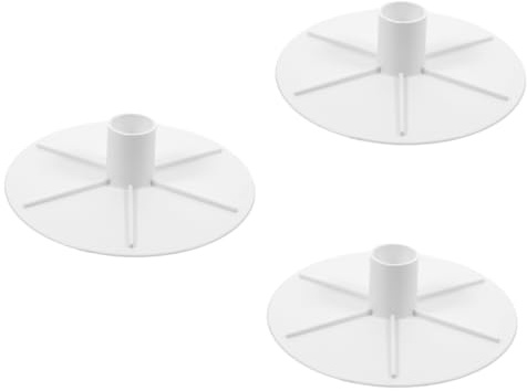 Toyvian 3 Pièces Plaque de Skimmer pour Piscine Couvercle de Protection Écumoire Adaptateur pour Nettoyage de Piscine Inground Couleur Blanche