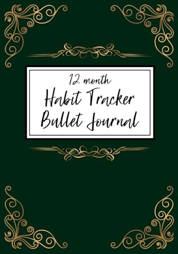12 Month Bullet Journal Habit Tracker with Monthly Themes