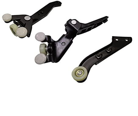 Rynplex RIGHT SLIDING DOOR ROLLER ARM GUIDE MOUNT SET, for VW, for T5 TRANSPORTER 7H0843436B 7H0843398H 7H0843336D Car Door Roller Kit