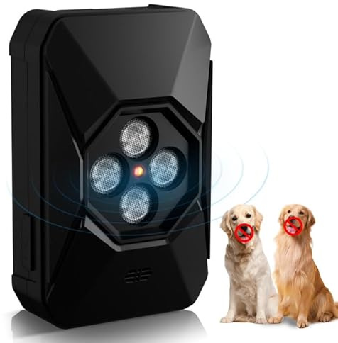 QEWEUUIE Anti Bell Gerät Hunde,3 Modi Antibell Ultraschall Gerät, 50 Fuß Antibell für Hunde,Stopp Hundebell Gerät drinnen und draußen,Geeignet für das Training großer, mittelgroßer und Kleiner Hunde