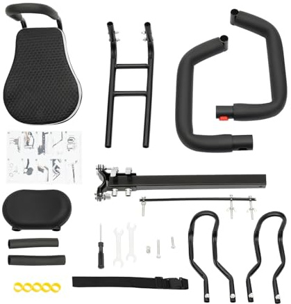 Dofanqing Fahrradkindersitz mit Sicherheitsbügel Fahrradsitz Kinder Vorne schwarz verstellbar sicher Tragkraft 80 kg geeignet für Fahrräder und E-Bikes Kinder von 1-5 Jahren