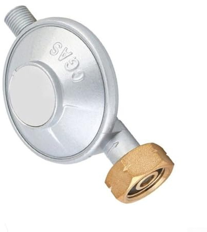 Drivstraw Druckminderer 30mbar und 50mbar mit G1/4-LH Anschluss für Gasflaschen, kompatibel mit BBQ & Grill Ersatzteilen (30mbarG1/4-LH)
