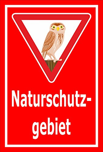 Melis-Folienwerkstatt Schild Naturschutz-Gebiet - 60x40cm - 3mm Aluverbund – 20 VAR S00359-015-D
