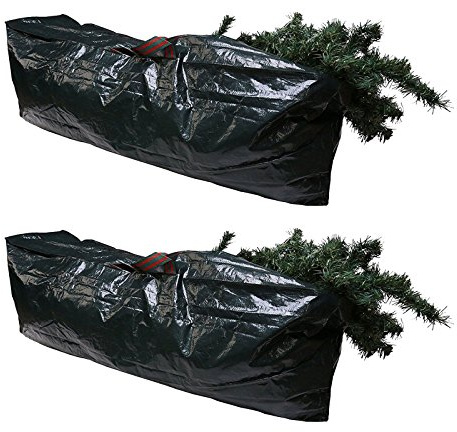 Qualtex 2 Artificial Christmas Xmas Tree Storage Bags - Trees Up to 7FT Tall