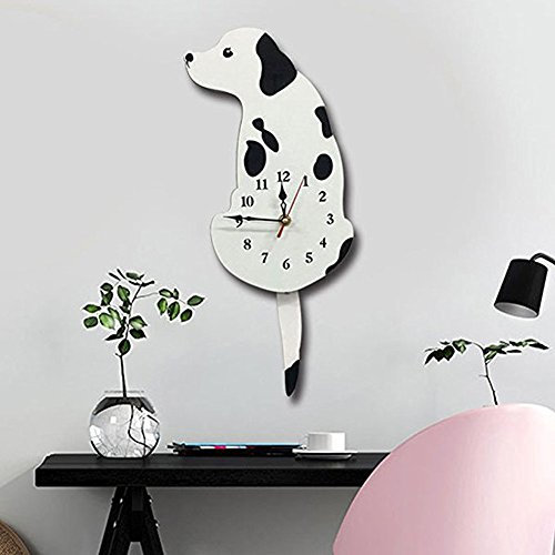 Topkey Ukey Horloge Murale créative en Acrylique avec Pendule pour Salon, Chambre à Coucher, Chambre d’Enfant, Cuisine et décoration de la Maison – Pile Non Incluse 42 cm x 18 cm