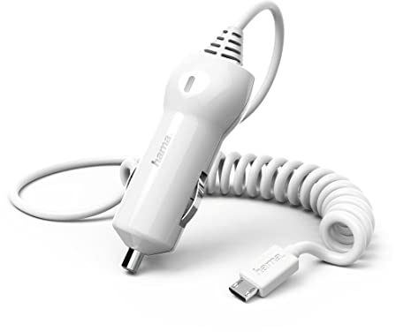 Hama Kfz-Ladegerät, Micro-USB, 1, 2 A, weiß