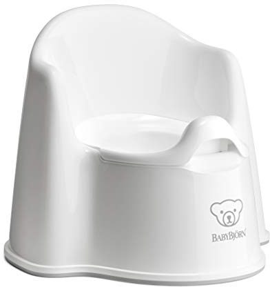 BabyBjörn Topfstuhl, Weiß/Grau