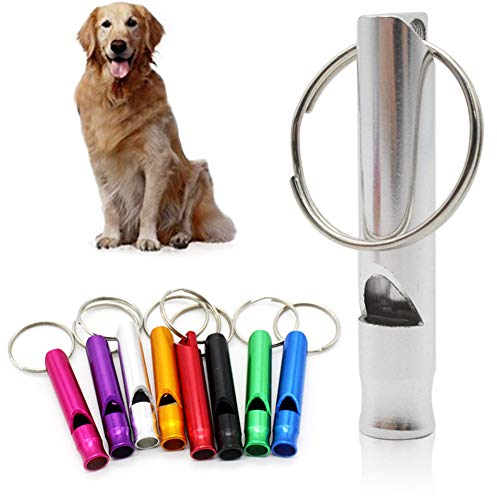 Hundepfeife Hundetraining Hundepfeife Hochfrequenz Stille Hund Whistle Stop Barking Metall Pfeife Professionelle Hund Pfeifen Hund Pfeife Ausbildung Random-Color,5pc