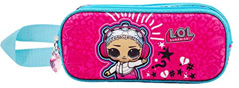 KARACTERMANIA LOL Surprise Beats-Astuccio Portatutto 3D Doppio, rosa