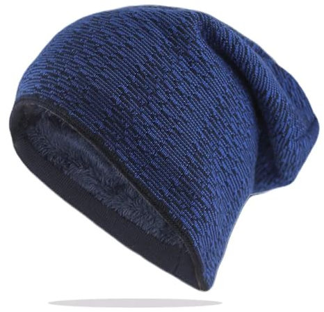 SOYNIA Mütze Beanie Hut Mode Erwachsene Männer Warmer Hut Für Unisex Gestrickte Freizeit Mützen Schädel Baumwoll Hüte Outdoor Solid 52-62Cm 7