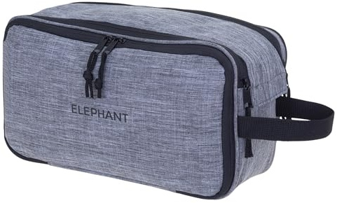 Kulturtasche Waschtasche groß Elephant Travel Washbag 13028 Hellgrau-Sz | Damen Herren Beautycase Kulturbeutel Outdoor Camping Sauna Tasche toiletry Bag