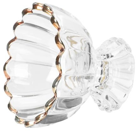 Cabilock Lot De 4 Coupes À Dessert En Verre Aetizer Avec Bord Doré Pour Glaces Fêtes Bars Et Usage Domestique