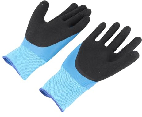 Diyeeni Isolierende Elektrohandschuhe, 400-V-Spannungswiderstandshandschuhe, Gummi-Handschuhe mit Rutschfester Textur, Elektriker-Handschuhe, Angenehm zu Tragen, 1 Paar