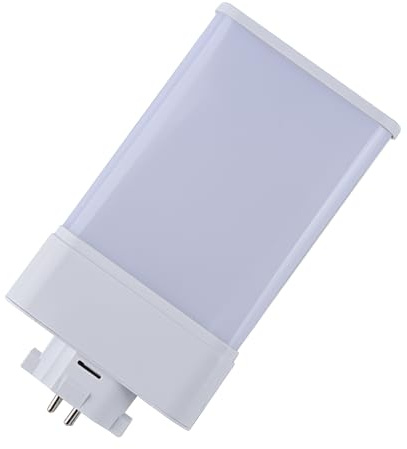 yongjia GX10q-4 Ampoule LED, 13Watt 1600lm avec 4 tubes base GX10q, remplacement des lampes fluorescentes CFL 27 Watt(Warm white)