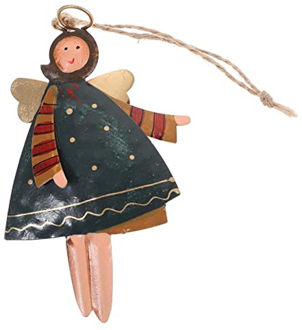 ORFOFE Ganzjähriges Vintage-Engel-Ornament Handgefertigt Zum Aufhängen Dekoration für Weihnachten Zuhause Fenster