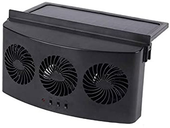 NIHUIFA Ventilador de escape de ventana con energía solar, enfriador de circulación de aire, ventilador de radiador de refrigeración interior del coche