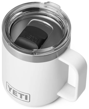 YETI Rambler 10 oz (284 ml) Stapelbarer Becher Mit MagSlider-Deckel – White