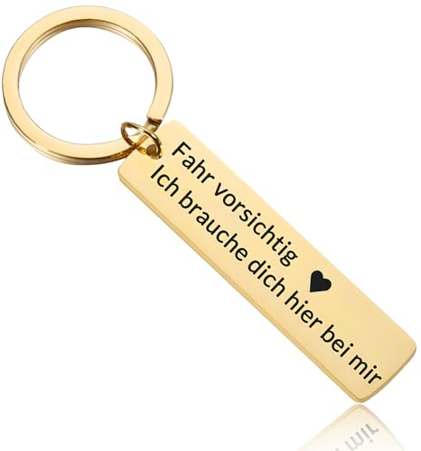 JONZIN Schlüsselanhänger Personalisiert I Zum Selbst Gestalten Doppelseitige Gravur Schlüsselanhänger I Personalisiert Geschenk für Freundin, Freund, Papa,Männer,Frauen