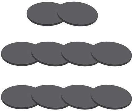 PATIKIL 10 Stück Gummi Unterlegscheiben, 30mm x 2mm (OD x Durchmesser) Rund Gummibuchsen, Gummidichtung, Flachdichtung, Dichtungspads für Haus Auto Zubehör DIY, Schwarz