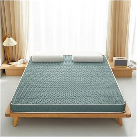 Bio Kokospalme Latexmatratzen Topper Weichere Festigkeit, umweltfreundlich, 7-Zonen-Unterstützung 100% Naturlatex (Weiß, 150 x 200 x 8 cm)