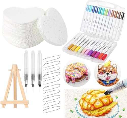 Puffig färg 3D-målning, Konstnärsmaterial, Målarduk, Fönster, Möbler