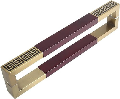 KHLMSRXJ Poignée de Porte d'entrée Moderne, Robuste, Rouge + D, 120 cm