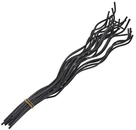 10Pcs Wavy Rattan Reed Diffuser Sticks, Natural Rattan Fragrance Aromatherapy Volatile Replacement Refill Essential Sticks (Black)