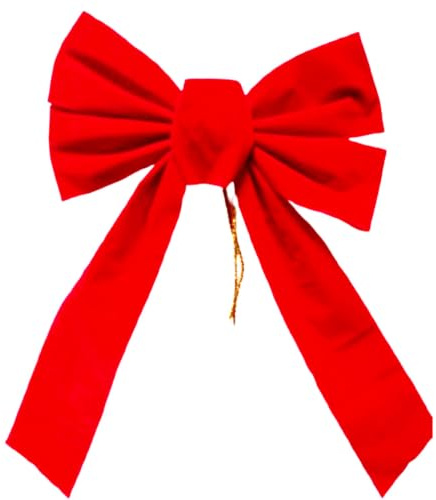 ZHjuju Red Velvet Bow 13x9 Inch Large Christmas Decoration Ribbon for Wreaths, Doors, Gifts & Wedding – Scratch-Free Fabric, No Assembly, Festive Home & Party Decor (1PC)