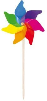 cavernedesjouets Moulin à Vent Multicolore XXL - Hauteur 120 cm Ø 62 cm - Jeu géant Plein air - déco