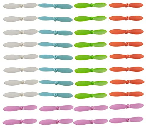 MagiDeal 40er-Set Bunte Propeller Props für Cheerson Cx 10 Mini Drohne
