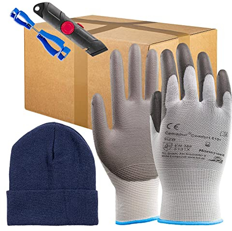 KCL 100 Paar, Gr. 8, Camapur Comfort 619 Schutzhandschuh + gratis Zubehör, aus Kunststoff, Art.-Nr. 061908141E | Schutzhandschuh | Montagehandschuh