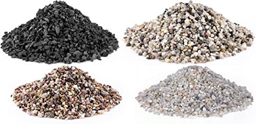 TM Aquatix 5kg Grey Aquarium Gravel Substrate for Fish Tanks Perfect for Plants 3-5mm