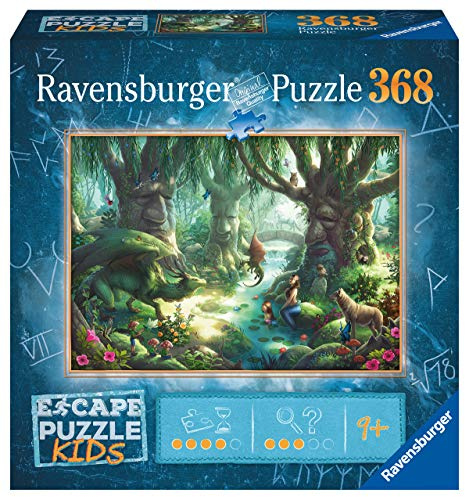 Ravensburger Puzzle, Escape the Puzzle Kids, Der Zauberwald, 368 Teile, Escape Room, Puzzles für Kinder, Altersempfehlung ab 9 Jahren, 129577