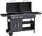 The Georgia Dual Fuel - 3 Burner Gas & Charcoal BBQ in Black