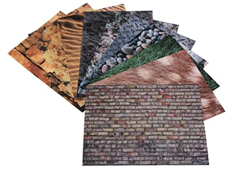 Craft paper | Printed A4 paper | Collage paper | Pack of 40 sheets | Textures