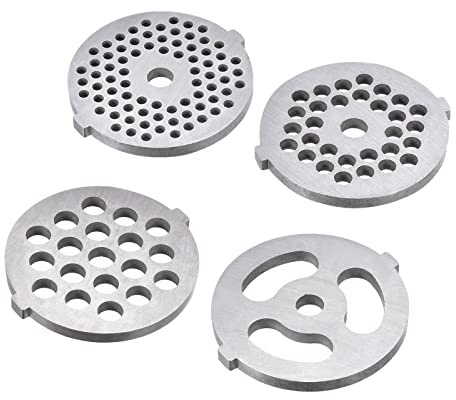 sourcing map Viande Broyeur Plate 3mm 5mm 7mm Acier Inox Disque pour Broyeurs 1 Ensemble