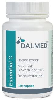Essential C - 120 Kapseln (1 Kaps. enthält: 600mg Vit. C mit Quercetin, Rutin und Traubenkernextrakt) - Premium Qualität - ohne Zusätze - reine und hochwertige Substanzen