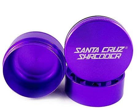 Medium 3 Piece Gloss Herb Grinders by Santa Cruz Shredder-Purple
