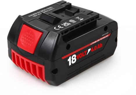 BAT609 4,0 Ah Ersatzakku für Bosch 18 V Akku GBA Kompatibel mit Bosch BAT619G BAT619 BAT609G BAT618 BAT618G BAT610G Akkupacks für Akku-Werkzeuge Lithium-Ionen-Akku Wiederaufladbarer Akku