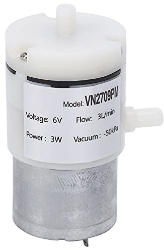 3-teilige Vakuumpumpe, DC 6 V-Membranpumpe 3 L/min, Mikrogeräuschlose Vakuum-Wasserpumpe für Aquarien, 3 W, Membranpumpe, Tragbare Power-Wasserpumpen