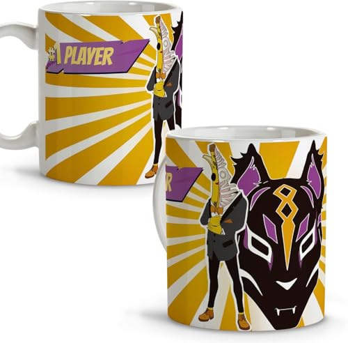 LolaPix Mugs originaux à offrir. Mug personnalisé.Céramique 330 ml. Cadeaux geek. Accessoires de jeux. Banane