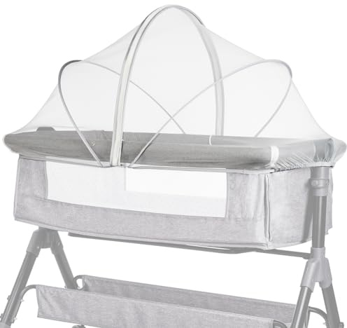 Baby Moskitonetz, Faltbares Tragbares Universal Moskitonetz für Babybett, Insektenschutz Kinderwagen mit Reißverschluss, Geeignet für Familien und Outdoor Reisen, 55cmx100cm