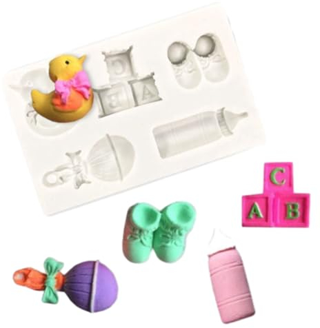 Fondant Silicone Mold 2 Pcs DIY Chocolate Cake Baking Duck Fondant Mold