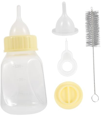 BELLIFFY Kleintier Fütterungsflasche 120ml Aus Pet Kunststoff Auslaufsicher Welpen Kätzchen Milchspender Tragbar Für Haustieraufzucht
