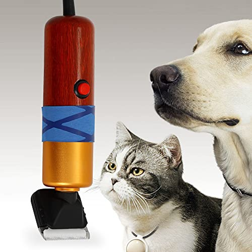 Hundeschermaschine, Professionelle Hochleistungs-Haarschneidemaschine 2 in 1 Set mit Werkzeugkasten und Borstenbürste, Profi Schermaschine Hund Katze für langhaar viele Haustiere